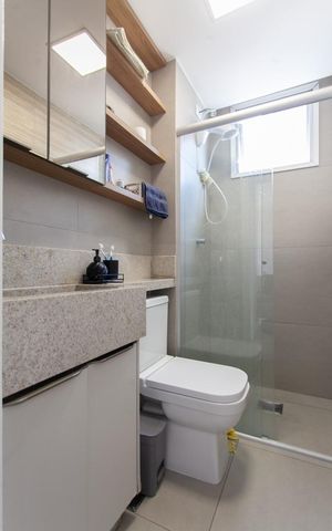 Apartamento para alugar com 50m², 2 quartos e 1 vaga Apartamento para alugar com 50m², 2 quartos e 1 vagaBanheiro