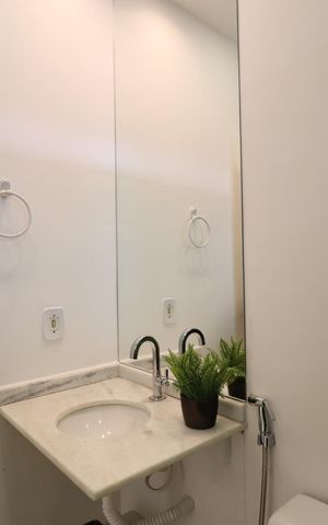 Casa de condomínio para alugar com 90m², 2 quartos e 2 vagasBanheiro do Quarto 2