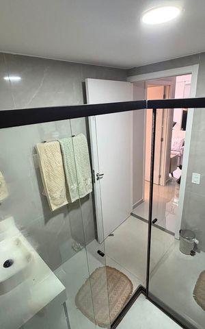 Apartamento para alugar com 57m², 1 quarto e 1 vaga Apartamento para alugar com 57m², 1 quarto e 1 vagaBanheiro