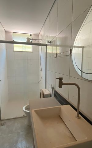 Apartamento para alugar com 45m², 1 quarto e 1 vaga Apartamento para alugar com 45m², 1 quarto e 1 vagaBanheiro social