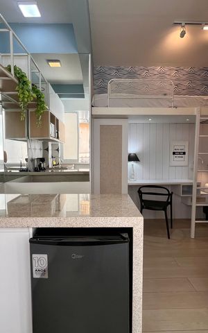 Studio à venda com 27m², 1 quarto e sem vaga Studio à venda com 27m², 1 quarto e sem vagaCozinha