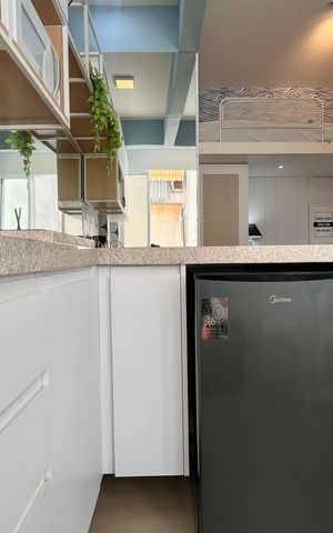 Studio à venda com 27m², 1 quarto e sem vaga Studio à venda com 27m², 1 quarto e sem vagaCozinha