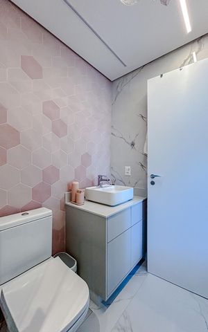 Apartamento para alugar com 105m², 2 quartos e 2 vagasBanheiro da Suíte 2
