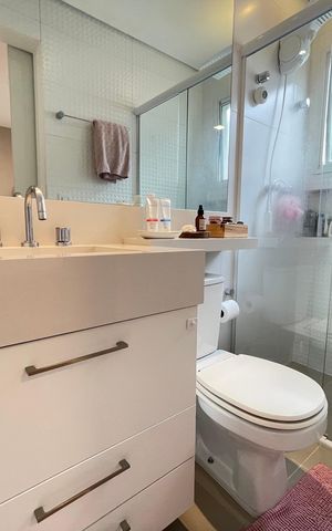 Casa de condomínio à venda com 110m², 3 quartos e 2 vagas Casa de condomínio à venda com 110m², 3 quartos e 2 vagasBanheiro 1