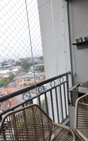 Apartamento à venda com 64m², 3 quartos e 1 vagaSacada da Sala