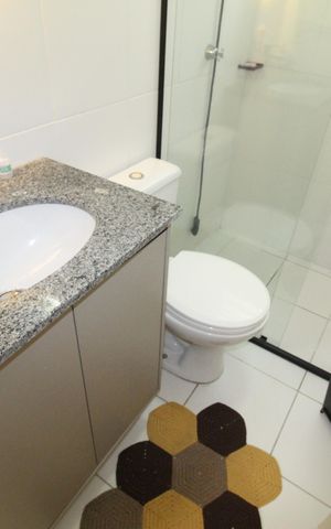 Apartamento para alugar com 67m², 3 quartos e 2 vagasBanheiro da Suíte