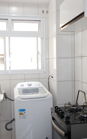 Apartamento à venda com 47m², 2 quartos e sem vagaCozinha e Área de Serviço