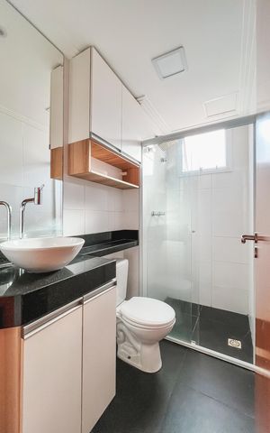 Apartamento para alugar com 47m², 2 quartos e 1 vaga Apartamento para alugar com 47m², 2 quartos e 1 vagaBanheiro