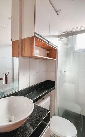 Apartamento para alugar com 47m², 2 quartos e 1 vaga Apartamento para alugar com 47m², 2 quartos e 1 vagaBanheiro
