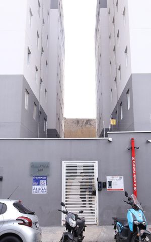 Apartamento para alugar com 37m², 2 quartos e sem vagaFachada do condomínio - Placa GRANDE instalada na fachada do condomínio, dia 03.08.2026 - Código da placa: SWRM-1332