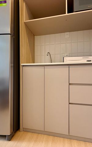 Studio à venda com 27m², 1 quarto e sem vaga Studio à venda com 27m², 1 quarto e sem vagaCozinha