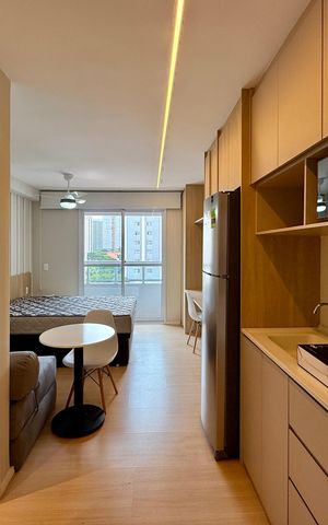 Studio à venda com 27m², 1 quarto e sem vaga Studio à venda com 27m², 1 quarto e sem vagaCozinha