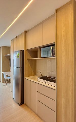 Studio à venda com 27m², 1 quarto e sem vaga Studio à venda com 27m², 1 quarto e sem vagaCozinha