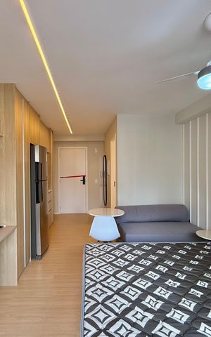 Studio à venda com 27m², 1 quarto e sem vaga Studio à venda com 27m², 1 quarto e sem vagaQuarto