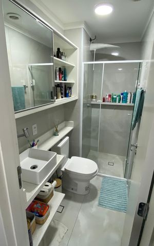 Apartamento à venda com 34m², 2 quartos e sem vaga Apartamento à venda com 34m², 2 quartos e sem vagaBanheiro