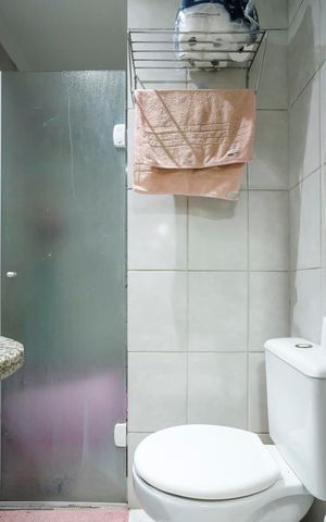 Apartamento para alugar com 65m², 2 quartos e 1 vagaBanheiro da suíte 