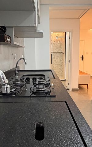 Apartamento para alugar com 42m², 1 quarto e 1 vagaCozinha e Área de Serviço
