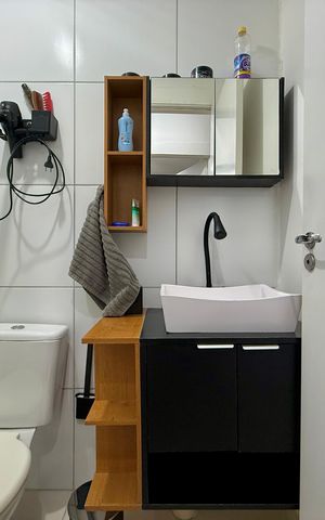 Apartamento à venda com 35m², 2 quartos e sem vagaBanheiro 