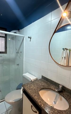 Apartamento para alugar com 47m², 1 quarto e 1 vaga Apartamento para alugar com 47m², 1 quarto e 1 vagaBanheiro