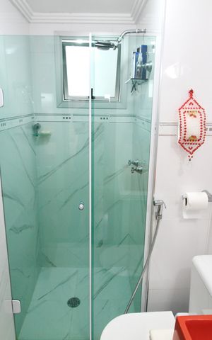 Apartamento à venda com 77m², 3 quartos e 2 vagas Apartamento à venda com 77m², 3 quartos e 2 vagasBanheiro 1
