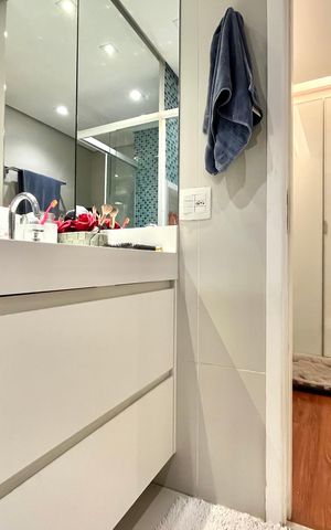 Apartamento à venda com 72m², 2 quartos e 1 vaga Apartamento à venda com 72m², 2 quartos e 1 vagaBanheiro da Suíte 1