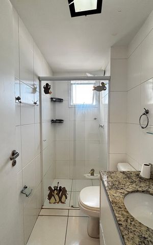 Apartamento para alugar com 62m², 2 quartos e 2 vagas Apartamento para alugar com 62m², 2 quartos e 2 vagasBanheiro