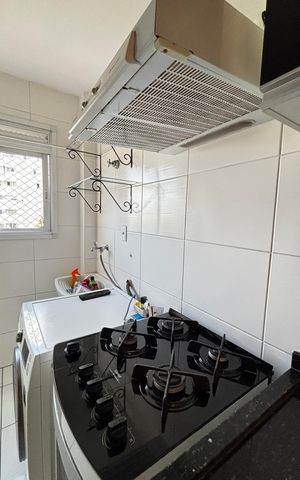 Apartamento para alugar com 62m², 2 quartos e 2 vagas Apartamento para alugar com 62m², 2 quartos e 2 vagasCozinha e Área de Serviço
