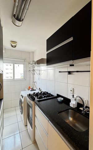 Apartamento para alugar com 62m², 2 quartos e 2 vagas Apartamento para alugar com 62m², 2 quartos e 2 vagasCozinha e Área de Serviço