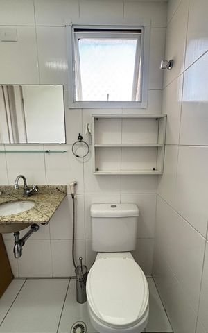 Apartamento para alugar com 62m², 2 quartos e 2 vagas Apartamento para alugar com 62m², 2 quartos e 2 vagasBanheiro da Suíte