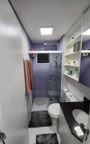 Apartamento para alugar com 56m², 2 quartos e 2 vagas Apartamento para alugar com 56m², 2 quartos e 2 vagasBanheiro