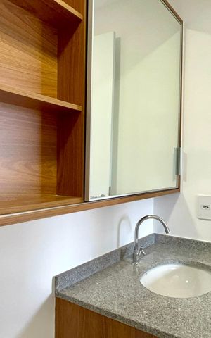 Studio para alugar com 25m², 1 quarto e sem vaga Studio para alugar com 25m², 1 quarto e sem vagaBanheiro da Suíte