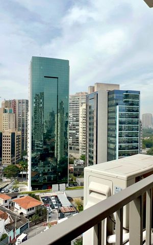 Studio para alugar com 25m², 1 quarto e sem vaga Studio para alugar com 25m², 1 quarto e sem vagaVaranda