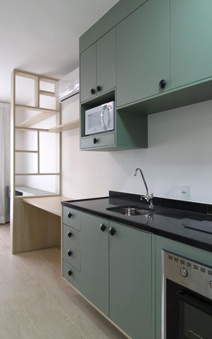 Studio para alugar com 25m², 1 quarto e sem vagaCozinha