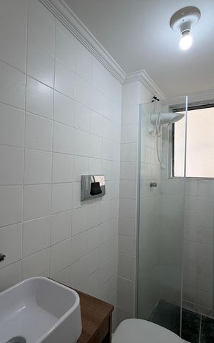 Apartamento para alugar com 48m², 2 quartos e 1 vaga Apartamento para alugar com 48m², 2 quartos e 1 vagaBanheiro