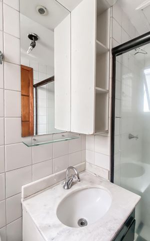 Apartamento para alugar com 50m², 2 quartos e 1 vaga Apartamento para alugar com 50m², 2 quartos e 1 vagaBanheiro