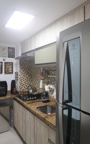 Apartamento à venda com 52m², 3 quartos e 1 vagaCozinha e Área de Serviço
