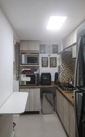Apartamento à venda com 52m², 3 quartos e 1 vagaCozinha e Área de Serviço