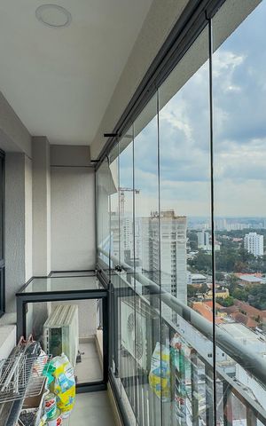 Apartamento para alugar com 34m², 1 quarto e sem vagaSacada