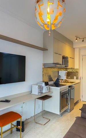Apartamento para alugar com 34m², 1 quarto e sem vagasala e cozinha