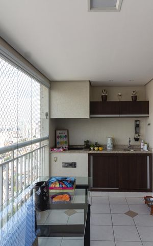 Apartamento à venda com 132m², 3 quartos e 2 vagasVaranda gourmet