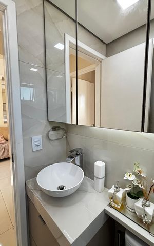 Apartamento à venda com 48m², 2 quartos e 1 vaga Apartamento à venda com 48m², 2 quartos e 1 vagaBanheiro