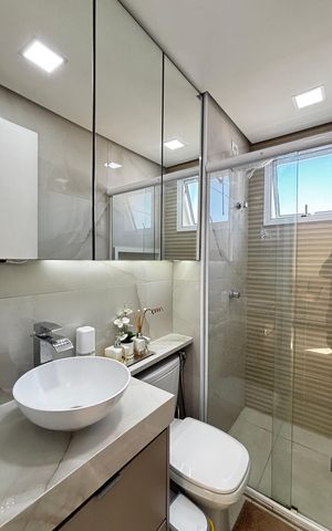 Apartamento à venda com 48m², 2 quartos e 1 vaga Apartamento à venda com 48m², 2 quartos e 1 vagaBanheiro