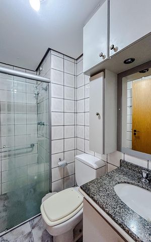 Apartamento à venda com 72m², 3 quartos e 2 vagasBanheiro