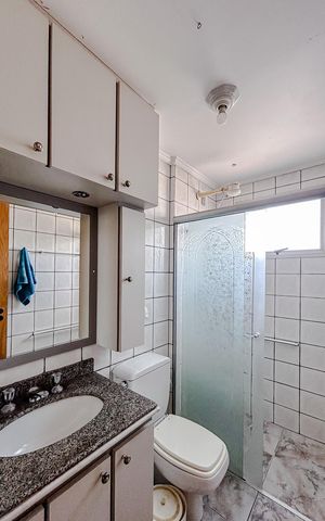 Apartamento à venda com 72m², 3 quartos e 2 vagasBanheiro da Suíte