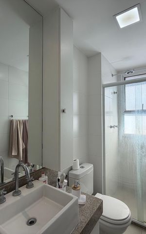 Apartamento para alugar com 74m², 2 quartos e 1 vagaBanheiro da suíte 2