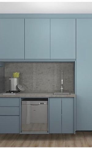 Studio para alugar com 26m², 1 quarto e sem vaga Studio para alugar com 26m², 1 quarto e sem vagaPerspectiva cozunha