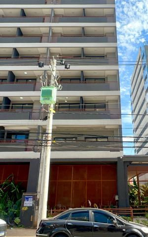 Studio para alugar com 26m², 1 quarto e sem vaga Studio para alugar com 26m², 1 quarto e sem vagaFachada