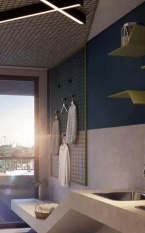 Studio para alugar com 26m², 1 quarto e sem vaga Studio para alugar com 26m², 1 quarto e sem vagaLavanderia
