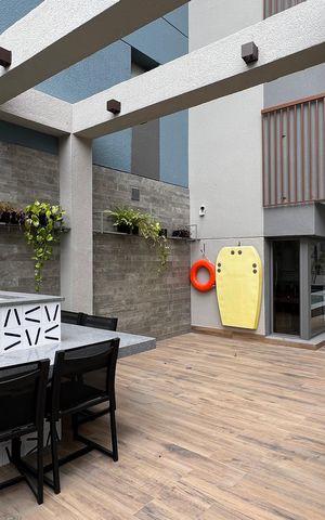 Studio para alugar com 27m², 1 quarto e sem vagaPiscina