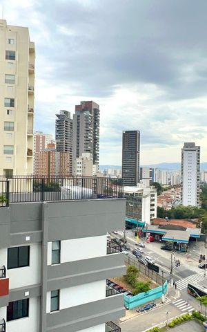 Studio para alugar com 27m², 1 quarto e sem vagaVaranda
